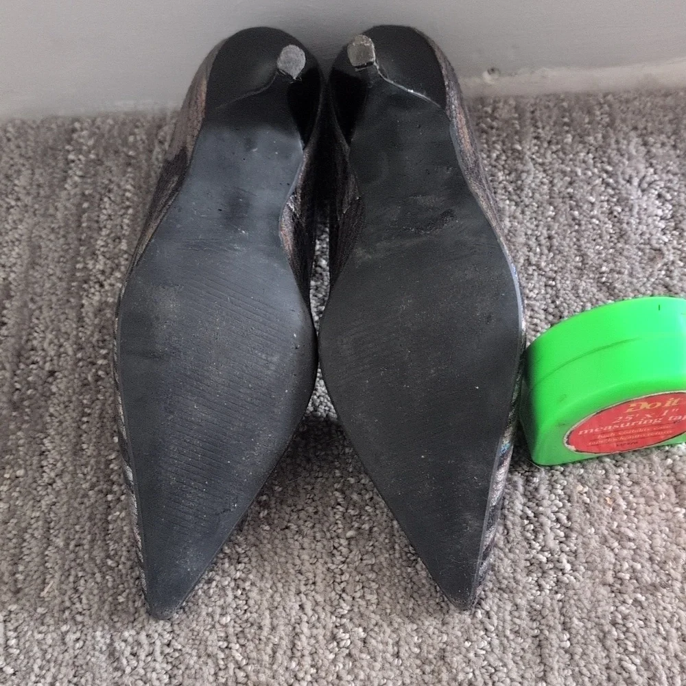 Multi Python Striped Heels - Picture 4 of 5